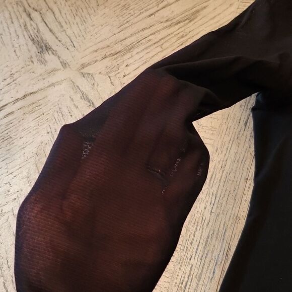 Black long sleeve mesh sexy top size S INC New only tried on never worn - Picture 2 of 8